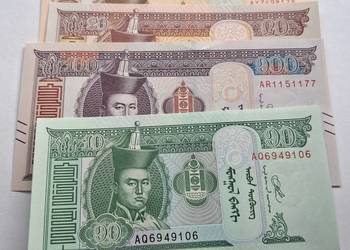 MONGOLIA-4 BANKNOTY-KAŻDY INNY NOMINAŁ