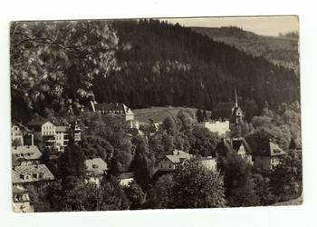 DUSZNIKI ZRÓJ WIDOK OGÓLNY CZARNO BIAŁA