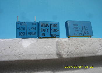 Kondensator FKP 1 ; 1,5 nF/ 1600 V --; 650 zm. , WIMA ,nowy.