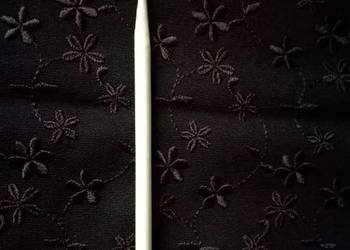 Szydełko grube plastikowe,białe.