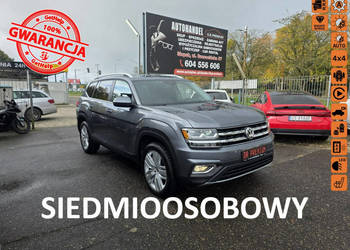 Volkswagen Atlas 3.6 Benzyna 280 KM, LED, Skóra, 4x4, Kamera, Bluetooth, I…
