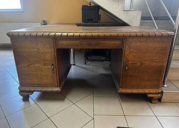 Biurko dębowe  stan b.dobry duże antyk