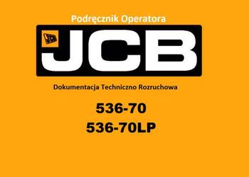DTR Instrukcja operatora, katalog obsługi, UDT - serwis - JCB 536-70 LP