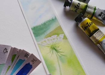 Ręcznie malowana zakładka do książki