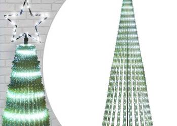 vidaXL Choinka LED 475 LED Zimna biel 247 cm(SKU:4016397)