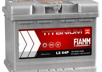 Akumulator 64Ah 610A FIAMM TITANIUM PRO 12V  Prawy Plus