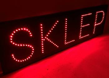 SKLEP Reklama diodowa 105x30cm 230V Nowa PRODUCENT