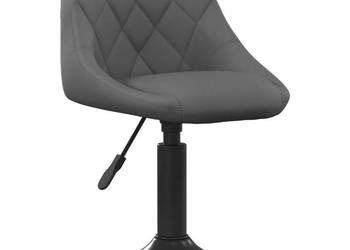 Stołek barowy ciemnoszary obity aksamitem WM-335317