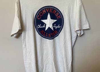 Męski T - Shirt - biały - CONVERSE - OKAZJA