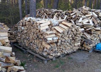 Drewno ,drzewo brzoza ,rąbane ,układane