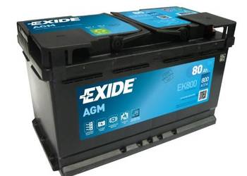 Akumulator 80Ah 800A Exide AGM start&stop EK800  EN