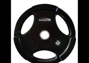 Obciążenia olimpijskie ogumowane z uchwytami