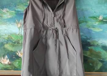 kamizelka sukienka bezrękawnik  bawełna jedwab casual tunika bluza z kaptur