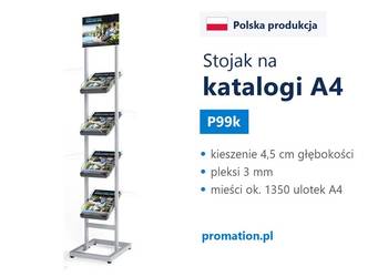 Elegancki stojak P99k – praktyczny i trwały na katalogi i foldery A4