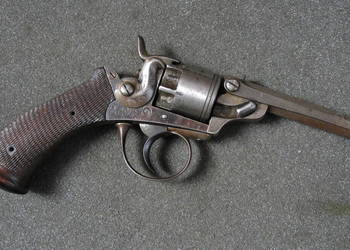 Rewolwer Belgijski - unikat ,orginał   XIX wiek