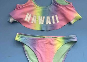 Strój kąpielowy 2 czesci tęczowy Hawaii 9-10 lat Strój kąpielowy 2 czesci tęczowy Hawaii 9-10 lat