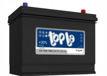 Akumulator Topla Top JIS 75Ah 740A P+ TT75J