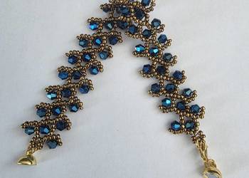 Koronkowa damska bransoletka  - dł. 18,5 cm