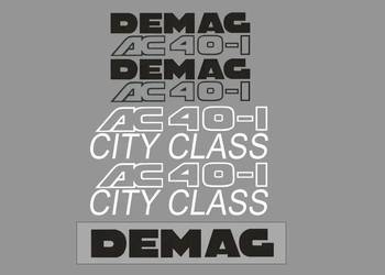 Oklejenie naklejki DEMAG AC 40-1 Zamiennik
