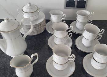 Serwis kawowo herbaciany Nowy 12os/39el. Porcelana Chodzież