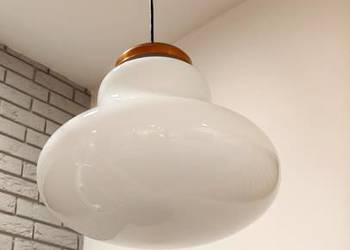 Lampa, Vintage, Space Age z lat 60, szkło opalowe