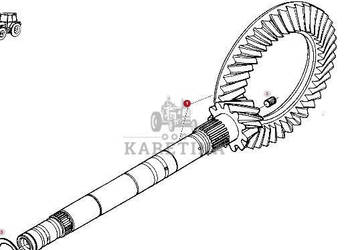 Fendt Favorit 514 Wał Główny Atak CZĘŚCI G514100410020