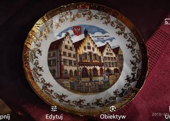 Patera kolekcjonerska porcelana Kleiber Frankfurt unikat