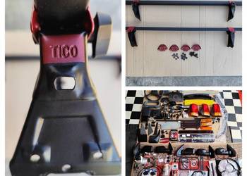 TICO części NOWY bagażnik dachowy logo TICO belki rynienki uchwyty listwy