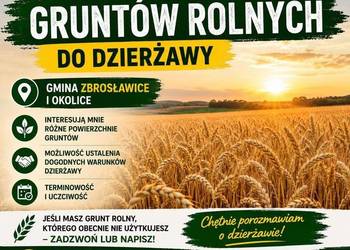 Wezmę w dzierżawe grunty rolne