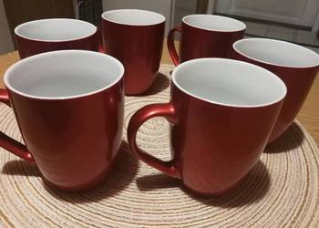Kubki Bruno 300 ml Bordowe Metaliczne Glasmark Krosno