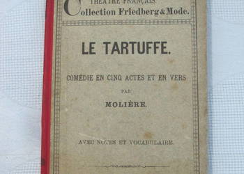Le Tartuffe Molier 1894, zabytkowa książka