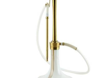 Oduman Cosmo Hookah | Gold Body & White Glass Fajka Wodna Shisha Hookah