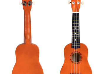 Gitara ukulele dla dzieci drewniana 4 struny nylonowe ECOTOYS