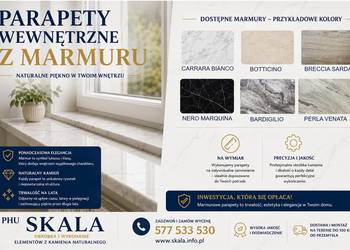 na wymiar parapety wewnętrzne z marmuru