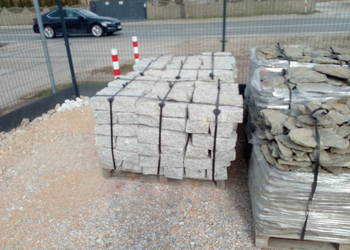 Kostka granitowa, łupek szarogłazowy, piaskowiec, Zgierz,okolice
