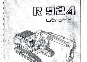 Liebherr R924 Litronic koparka gąsienicowa DTR Instrukcja obsługi