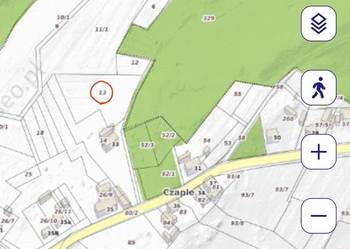 Czaple gm. Trzebiel działka rolna 5200m2 1200m2