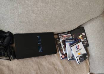 Konsola Sony Classic Ps2 czarna + 3 x pad + gry
