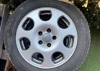 Oryginalne felgi aluminiowe 16" do Audi z oponami zimowymi