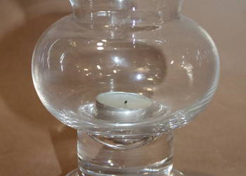 Szklany świecznik na nodze nr 669 FiaF