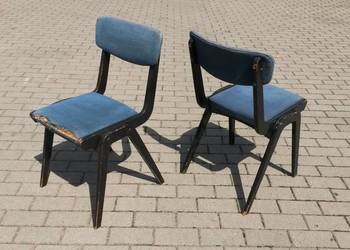 Krzesło w typie Bumerang model Lębork PRL design lata 60 70
