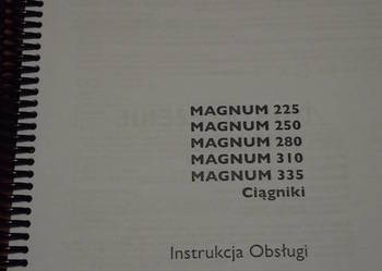 Instrukcja obsługi ciągnika CASE MAGNUM 225,258,280,310,335.