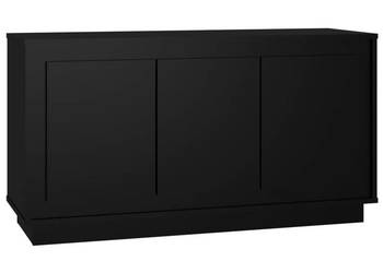 Szafka czarna 102x35x55 cm materiał drewnopochodny WM-831886