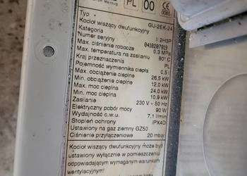 Piec gazowy Wolf GU 2EK-24  dwufunkcyjny otwarta komora (czesci)