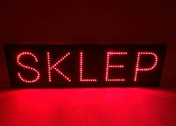Reklama diodowa LED SKLEP 105x30 cm zewnętrzna