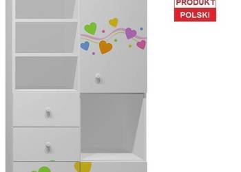 KOLOROWE SERCA 1 - N5 regał dziecięcy 80x40 w.190