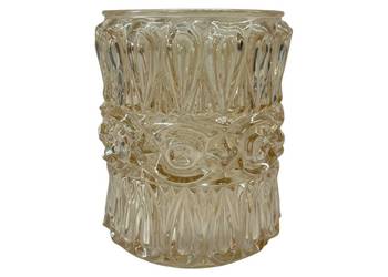Klosz do lampy miodowy szklany PRL
