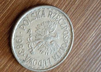 Sprzedam trzecie 1 zl 1983 r zzm nierowne ranty