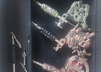 Maszynki do tatuaży pełen zestaw plus dodatki