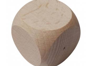 Drewniana kostka klocek 4x4x4cm